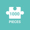 Andrea Pippins Flowers in Your Hair 1000 Piece Panoramic Puzzle from Galison - 39" x 14" Landscape, Thick Pieces