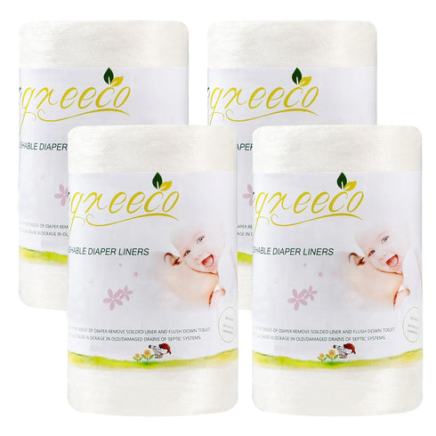 wegreeco Cloth Diaper Liners - Unscented Diaper Liners, Fragance Free Cloth Diapers