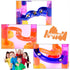 Gifts2U Marble Run Toy - 130Pcs Educational Construction Maze Block Toy Set with Glass Marbles for Kids