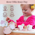Set Set 26 Set 3-5 Wooden Tea for Little Girls, Pretend Play Tea Party Toy with PCS Play Kitchen Accessories, Princess
