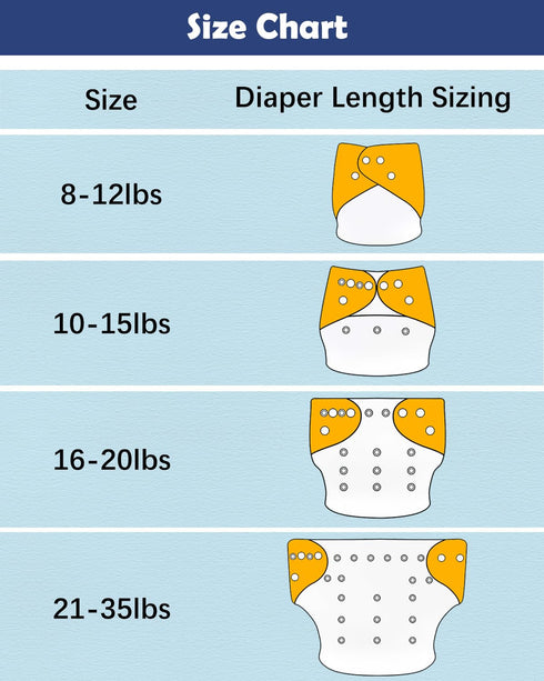 Pack 13, 6pcs Diapers+6pcs babygoal Boy Cloth Diapers of Baby Reusable Washable Pocket Nappy, Rayon from Bamboo