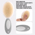 5 Baby Grooming Kit with Storage Pouch Baby Brush Soft Bristles pcs-Infant Brush, Rounded Comb, Safety Scissors, Nail