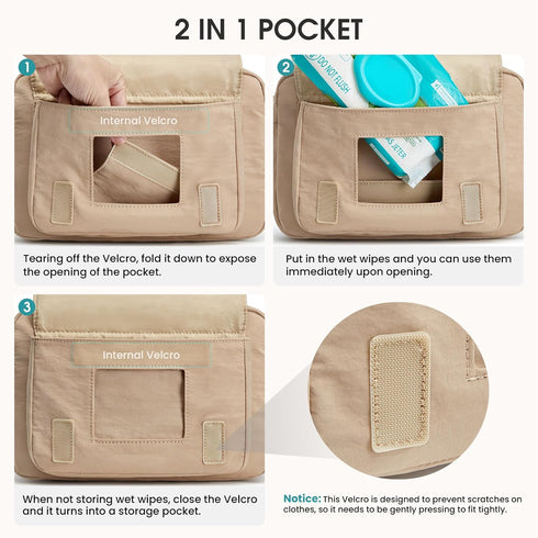 G4Free Pack Small Diaper Bag for Baby Girl and Boy, Mini Sling Diaper Bag Fanny with Portable Changing Pad