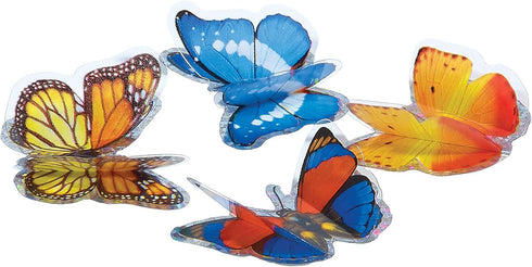 Insect Lore Butterfly Garden - 8" Habitat with 1 Cup Live Baby Caterpillars, Life Cycle Figurines & Stickers Gift Set
