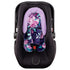 Baby Car Seat Head Support for Girls, Infant Carseat Insert Super Soft Fleece Newborn Headrest Seatbelt Covers for Car