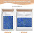 miaozhen 52" 34" Blue Background with Yellow Stripes Changing Pad Covers Water Resistant Potty Training Mats Leakproof