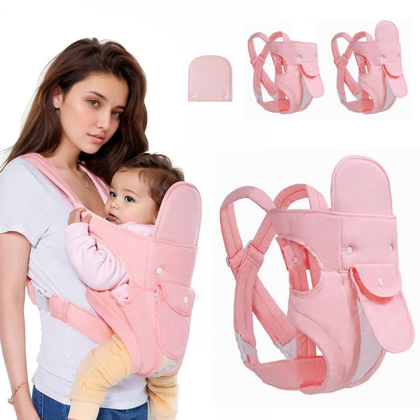 4-in-1 Baby Carrier Newborn to Toddler, Infant Carrier Ergonomic Adjustable Holder Portable