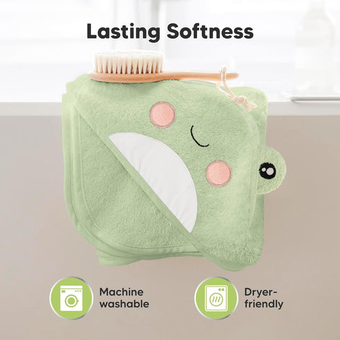 KeaBabies Hooded Baby Towel for Newborn - Viscose Derived from Bamboo Large Baby Bath Towels with Hood for Boys, Girls
