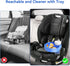 1 PACK) Kids Car Seat Cup Holder Snack Tray - Toddler Travel Essentials for Mess-Free Snacking on Road Trips, Travel
