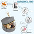 Lxqimora Rock Gray Print Pacifier Case for Travel Clip-On Pacifier Holder Baby Pacifier Pod for Stroller Diaper Bag