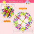 NIHAKSOI 2PCS (2PCS) Expandable BreathingColorful Inflatable Ball Expandable Magic Ball - Stress Reliever Fidget Toys