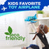 3-12 Toysery Airplane Toys for Kids, Bump and Go Action, Toddler Toy Plane with LED Flashing Lights and Sounds for Boys