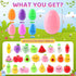 24 Pack SpringFlower Filled Easter Eggs with Squishy Toys Inside, Easter Basket Stuffers Basket Essentials Party
