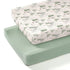 lulumoon Muslin Changing Pad Cover: 2-Pack Soft Breathable Cotton Boho Forest Print
