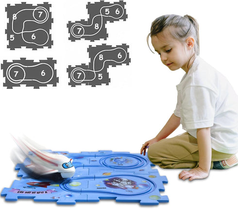 Ubegger 4 Year Old Boy Birthday Gift, Puzzle Racer Kids Car Track Set