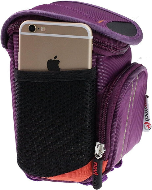 Navitech 400 Purple Baby Monitor and Camera Carry Case Bag Compatible With BT Audio Baby Monitor