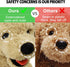 LotFancy Dog Stuffed Animals, 12 inch Cuddly Golden Retriever Stuffed Animals, Sitting Puppy Dog Plush Toy, Gift for Kids, Girls, Pets on Party Easter Birthday