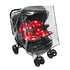 Ezkindheit Double Stroller Rain Cover - Universal Fit Weather Shield for Side by