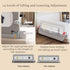 HIQNWTO 1 Side:48inch) Bed Rail for Toddlers, Foldable Baby Bed Rail Guard, Adjustable, Safety, Convenient, Guard Rails