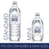 Little Man Baby Shower Water Bottle Labels | It’s a Boy | 24 Waterproof Stickers for Baby Boy Shower Decorations