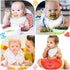 30 Set Giegxin Pcs Muslin Baby Bibs White Baby Bandana Drool Bibs Unisex Solid Colors for Girls Boys Newborn Soft