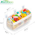 Original Two Compartment Easy-access Mesh Bath Toy Organizer for Bath Tub with Quick Drying Large Openings, Cute