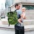 YANENDIE Backpack, Backpack Backpack Raindrops on Leaves Diaper Bag Unisex Travel Baby Diaper Bags with Stroller Straps