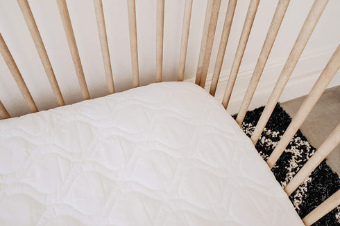 SHEETWORLD.COM 24 38 3, SheetWorld Quilted Fitted Portable Mini Crib Mattress Pad, x x Solid White, Made in USA