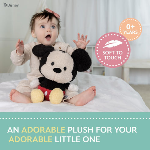 Disney Baby Mickey Mouse Cuteeze Stuffed Animal Plush, 12 Inches for Baby and Toddler Boys and Girls
