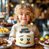 Building Blocks Cake Topper, 3D Print Character Face Design Star Flag Banners Bunting Banner Party Supplies for Boys