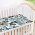 SyXIOP 28" 52" Camouflage Blue Cooling Baby Crib Mattress Cover x Absorbent Mattress Pads for Baby&Toddler