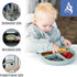 ATSHA Set 19 3 Set Silicone Baby Feeding - Pcs Baby Led Weaning Supplies, Suction Plate and Bowl, Sippy Cup, of Forks