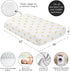 Sweet Jojo Designs Fitted Baby Crib Sheets (White and Yellow Boho Sun) for Boys or Girls, Infant Nursery, Toddler Room