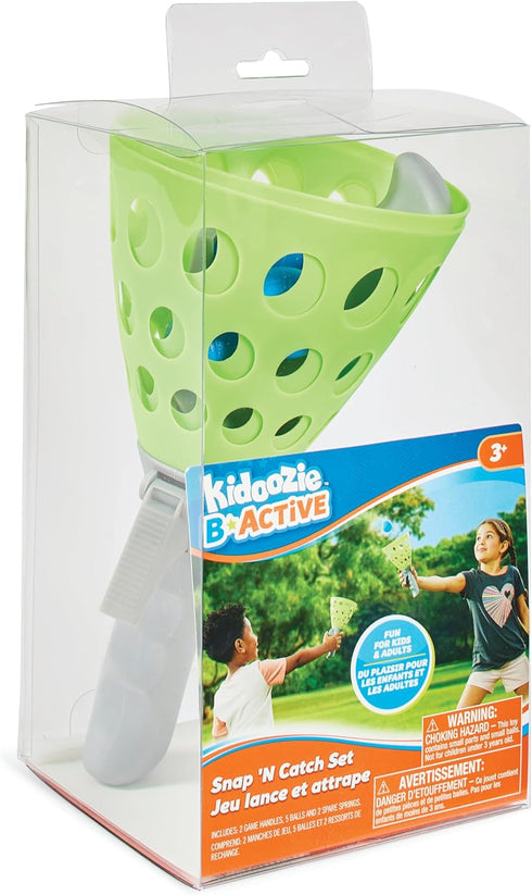 Kidoozie Snap 'N Catch Set, Launch, Catch & Develop Motor Skills, Perfect Outdoor Activity for Ages 3+