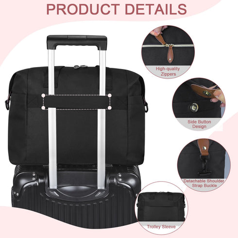 Mommy Pritent Diaper Bag Tote, Diaper Baby Bags with Pacifier Case, Shoulder Straps, Stroller Clips, Waterproof Large