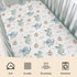 Cstdyfrv 28x52in Cute Baby Dragons Castle Crib Sheets Watercolor Fairytale Dragon Moon Stars Soft Breathable Baby