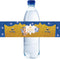 32pcs Blue Oh Baby Water Bottle Labels, Gold Glitter Stickers for Gender Reveal/1st Birthday, Baby Boy Bottle Wrappers