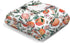 Peach Baby Blankets for Boy Girl, Vintage Peach Fruit Floral Leaves Flannel Soft Swaddle, 30x40