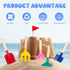 MEIDAYAI 5 8'' Set Beach Toys, Pcs Kids Garden Tools, Children Beach Sand Toys Gardening with Sturdy Wooden Handle