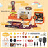Set Playset deAO Pretend Play Store Pizza Play for Kids, Realistic Pizza Pie Pretend Play Food,Slice and Serve Plastic