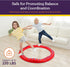 8 Set, Special Supplies Wavy Circle Balance Beams Stepping Stones for Kids, Pc. Non-Slip Textured Surface and Slip