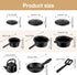 Sumind 20 Pcs Dollhouse Miniature Cooking Set, Pots and Pans 1/12 Scale Metal Stovetop Cookware for Dollhouse Decoration