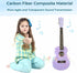 Jakeloo Kids Guitar Acoustic, 21 Inch Carbon Fibre Ukulele for Toddlers, Ideal Musical Toy for 3-9 Year Olds (Purple)