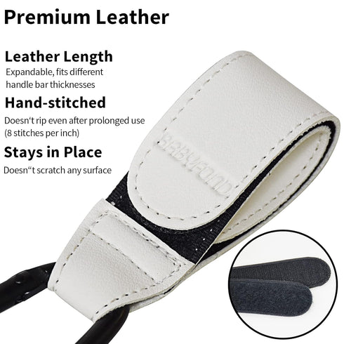 2 Mommy Pcs Stroller Hooks for Hanging, Portable Leather Style Stroller Clip Straps, Baby Stroller Hooks for Diaper