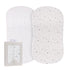 Elys & Co. Bassinet Sheets, Baby Boy/Girl Fitted Bassinet Mattress Sheet Set