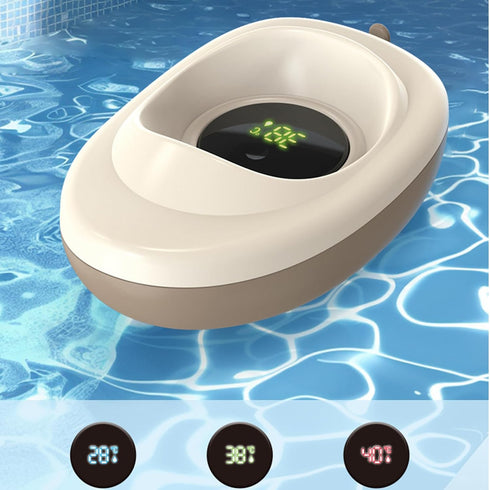 Generic Kids Bath Water Monitor Premium Modern Floating Smart Digital Boat, Toys Temp Gauge Boys, Girls Nursery Home