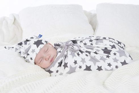 KicKee Pants Print Swaddle Blankets, Made from Viscose from Fabric Making it a Silky Soft Baby Blanket, Security