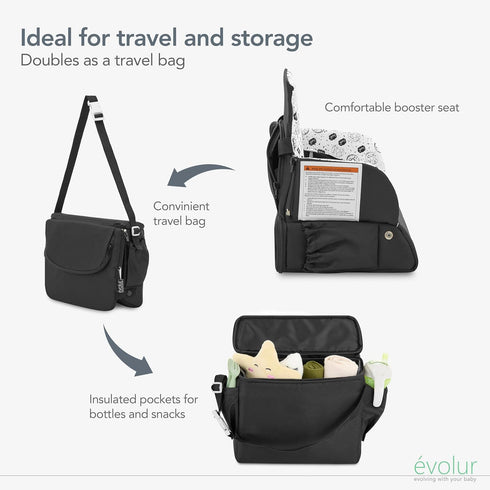 Packsack 2-in-1 Evolur Snug Portable Booster Seat and Travel Bag
