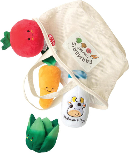 Melissa & Doug Multi-Sensory Market Basket Fill & Spill Infant Toy - Pretend Play Grocery Toys for Infants and Toddlers