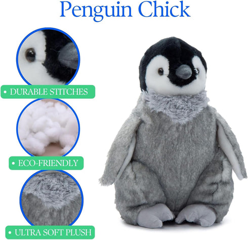 12 Inches The Petting Zoo Penguin Chick Stuffed Animal Plushie, Gifts for Kids, Wild Onez Sealife Animals, Penguin